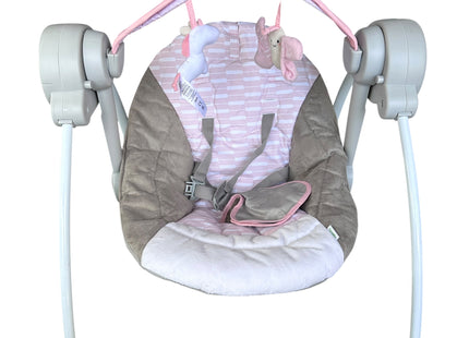 Ingenuity Comfort 2 Go Compact Portable Baby Swing – 6 Speeds, Music - USED