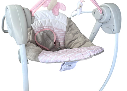 Ingenuity Comfort 2 Go Compact Portable Baby Swing – 6 Speeds, Music - USED