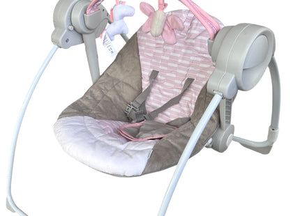 Ingenuity Comfort 2 Go Compact Portable Baby Swing – 6 Speeds, Music - USED