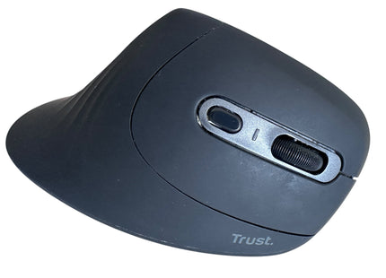 Trust Verro Wireless Vertical Ergonomic Mouse 60° – 6 Buttons, 1600 DPI, Black - USED