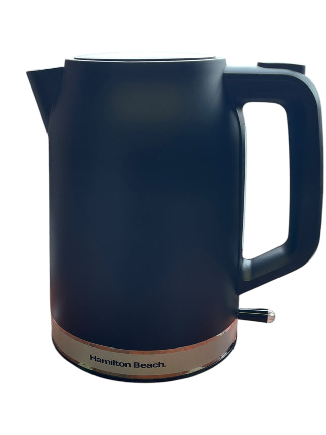 Hamilton Beach Ella 1.7L Electric Kettle, Auto Shut Off, Matte Black - USED