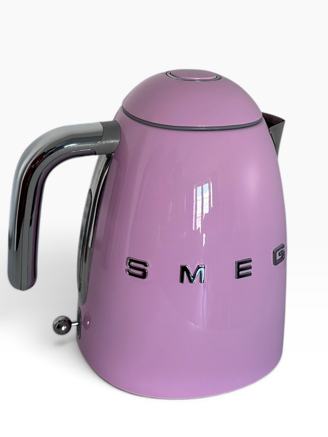 Smeg KLF03PKUK 1.7L Retro Style Electric Kettle with 360° Swivel Base, Pink - USED