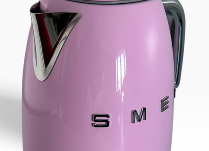 Smeg KLF03PKUK 1.7L Retro Style Electric Kettle with 360° Swivel Base, Pink - USED