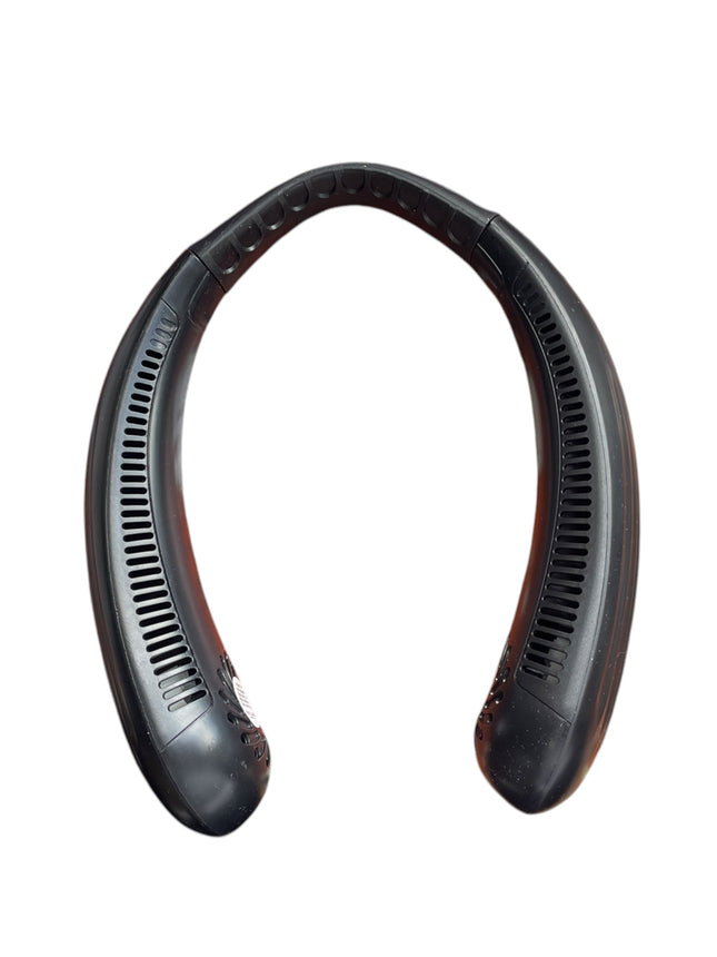 LYMYBETY Portable Rechargeable Bladeless Neck Fan 3000mAh, Black - USED