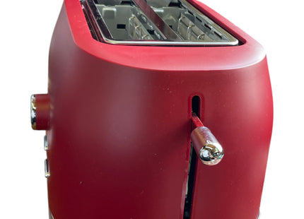 Hamilton Beach Ella 2 Slice Toaster 800W, Wide Slot, Matte Red - USED