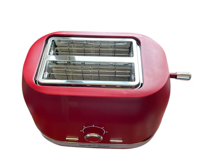 Hamilton Beach Ella 2 Slice Toaster 800W, Wide Slot, Matte Red - USED