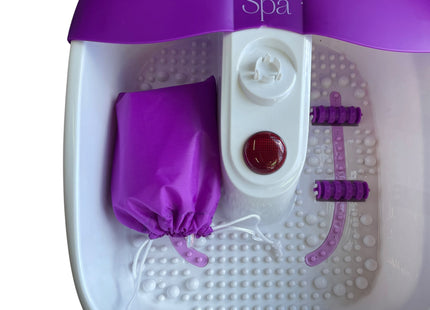 Sensio Spa Heated Foot Spa Massager with Bubbles & Massage Rollers - USED