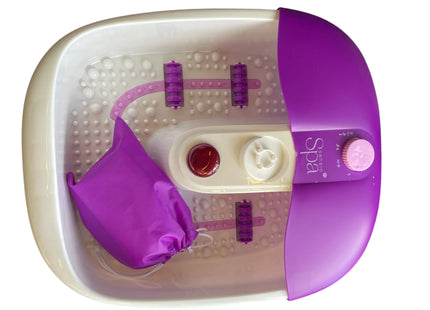 Sensio Spa Heated Foot Spa Massager with Bubbles & Massage Rollers - USED