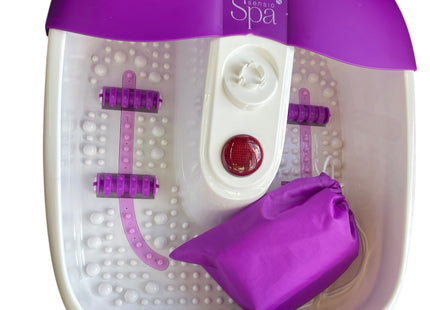 Sensio Spa Heated Foot Spa Massager with Bubbles & Massage Rollers - USED