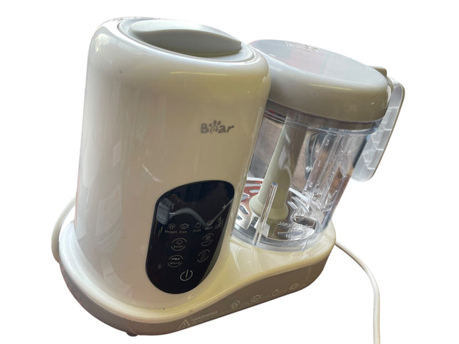 Bear One-Step Baby Food Maker & Steamer Blender – 400ml  (Beige) - Used