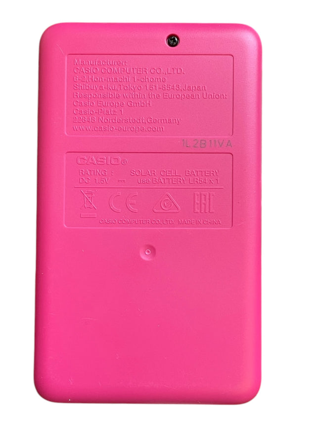 Casio SL-310UC-RD Financial Calculator – 10 Digit Solar & Battery Calculator Red - USED