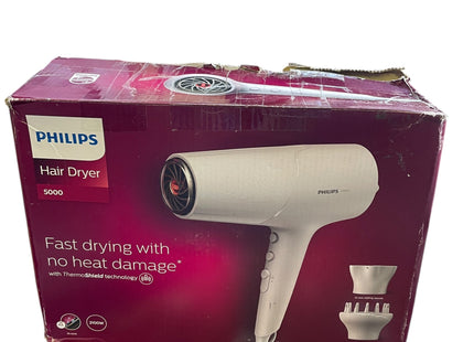 Philips 5000 Series Hair Dryer 2100W, ThermoShield Ionic Hair Dryer with EU Plug - USED