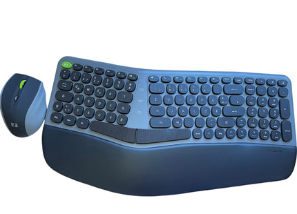 Seenda Wireless Ergonomic Keyboard and Mouse Set – Full Size USB 2.4G Combo - USED