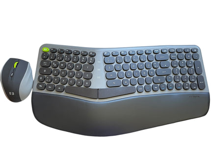 Seenda Wireless Ergonomic Keyboard and Mouse Set – Full Size USB 2.4G Combo - USED