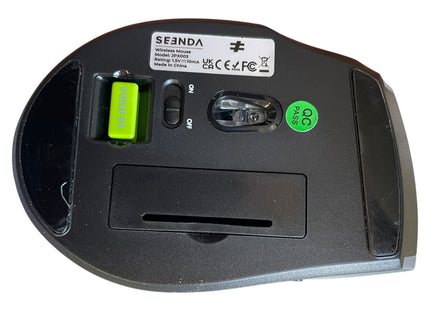 Seenda Wireless Ergonomic Keyboard and Mouse Set – Full Size USB 2.4G Combo - USED