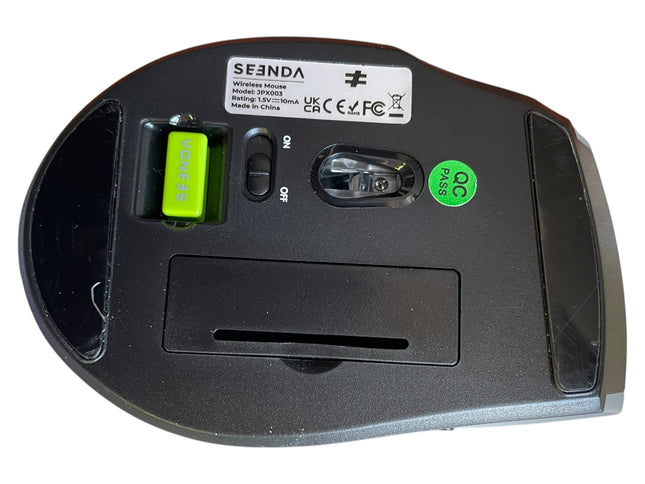 Seenda Wireless Ergonomic Keyboard and Mouse Set – Full Size USB 2.4G Combo - USED
