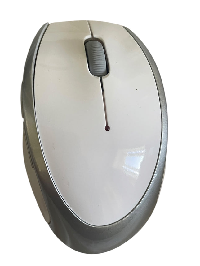 LOGIK Wireless Optical Mouse – 2.4GHz 1600 DPI Ergonomic Mouse White - USED