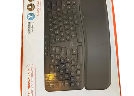 Mobility Lab Wireless Ergonomic Keyboard with Wrist Rest, USB Nano Receiver - USED