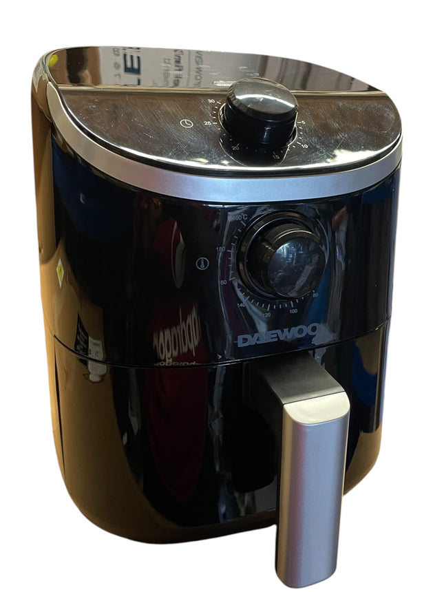 Daewoo 2L Compact Manual Air Fryer – 900W Single Drawer Healthy Cooker - USED