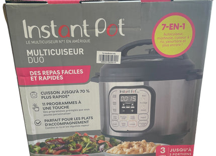 Instant Pot Duo Mini 3L 7-in-1 Electric Pressure Cooker Multi Cooker 700W - USED