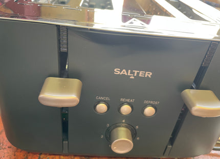 Salter Marino 4-Slice Toaster – 7 Browning Levels, Defrost & Reheat, 1850W