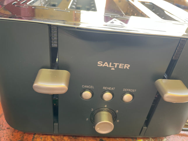 Salter Marino 4-Slice Toaster – 7 Browning Levels, Defrost & Reheat, 1850W
