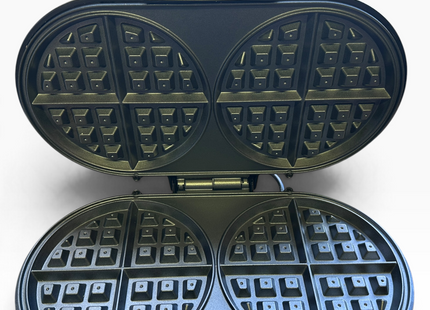 VonShef Double Waffle Maker – 1200W Waffle Machine with Non-Stick Plates - USED