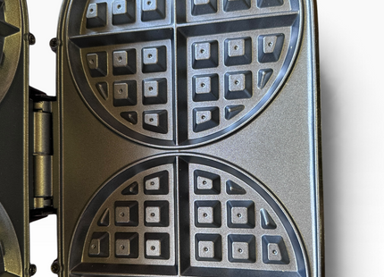 VonShef Double Waffle Maker – 1200W Waffle Machine with Non-Stick Plates - USED