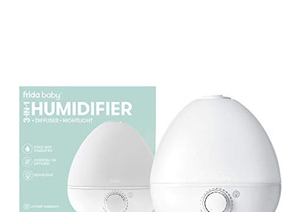 Fridababy 3-in-1 Cool Mist Humidifier with Diffuser & Nightlight – White