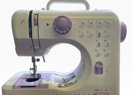 Astrowinter Mini Sewing Machine 12 Stitch Patterns & Extension Table – Used