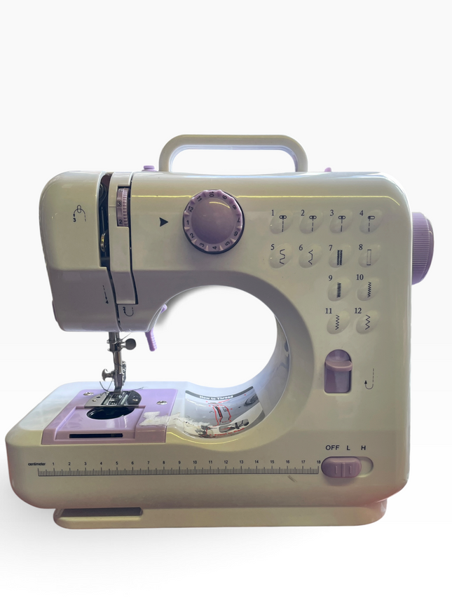 Astrowinter Mini Sewing Machine 12 Stitch Patterns & Extension Table – Used