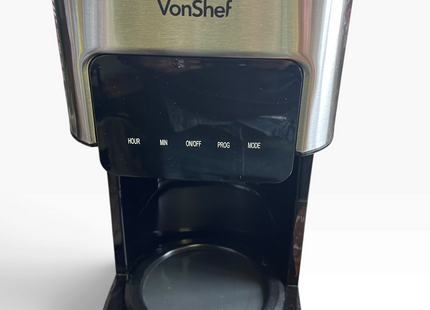 VonShef 1.5L Filter Coffee Machine, 12 Cup Drip Coffee Maker - USED