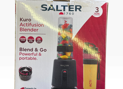 Salter Kuro Actifusion 350W Smoothie Blender with 600ml Sports Bottle - USED
