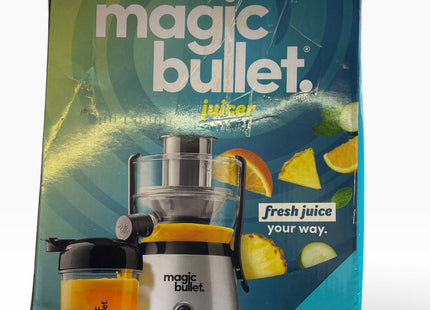 NutriBullet Magic Bullet 400W Centrifugal Juicer 470ml 10-Piece Set Silver - USED