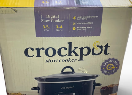 Crock-Pot CSC113 Digital Slow Cooker 3.5L with Timer with Dent - USED