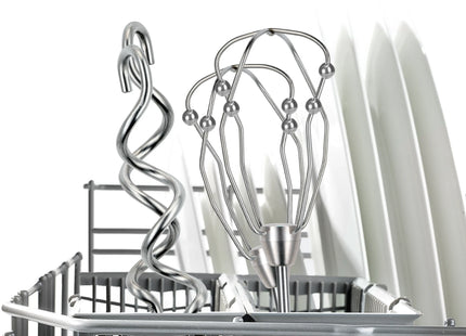 Bosch MFQ4850 Styline 575W Hand Mixer – 5 Speeds, FineCreamer Beaters, White/Silver