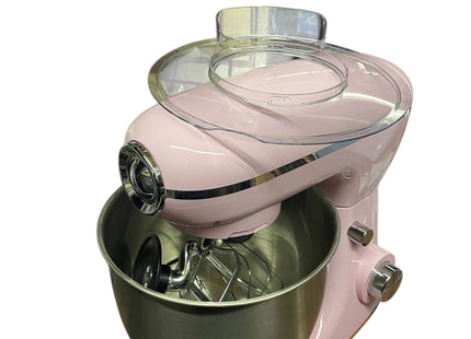 Salter Retro Stand Mixer – 5L Electric Kitchen Food Mixer, 1300W, Pink - Used
