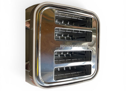 EGL Retro 4-Slice Toaster – Cream Finish, Dual Control, Wide Slots - Used