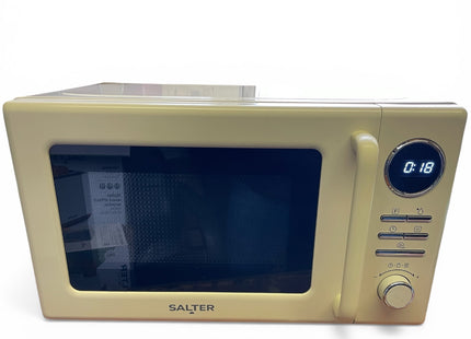 Salter Retro Cream Microwave 20L – 800W Digital Solo Microwave - Used