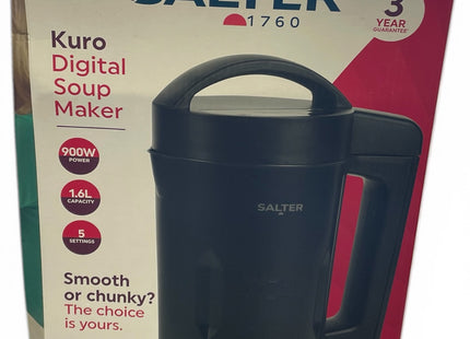 Salter Kuro Digital Soup Maker 1.6L – 900W Hot & Cold Blender - Used