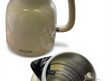 Salter Retro Cream Electric Kettle – 1.7L Rapid Boil 3kW, Vintage Design
