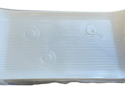 Flexzion 10" White Rectangular Serving Platters – Set of 4 Ceramic Plates