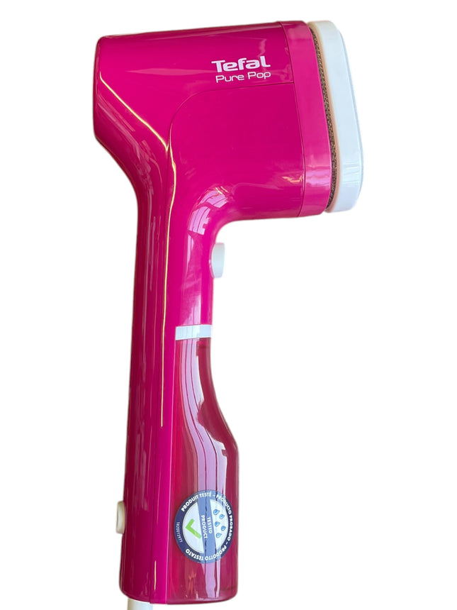 Tefal Pure Pop Handheld Clothes Steamer Pink, Travel Garment Steamer - Used