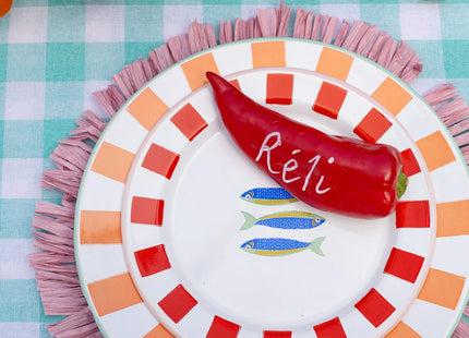 Talking Tables Handmade Enamel Plate 20cm – Reusable Shatterproof Indoor & Outdoor Plate