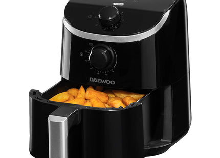 Daewoo 2L Compact Manual Air Fryer – 900W Single Drawer Healthy Cooker
