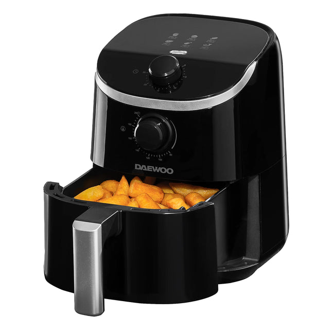 Daewoo 2L Compact Manual Air Fryer – 900W Single Drawer Healthy Cooker