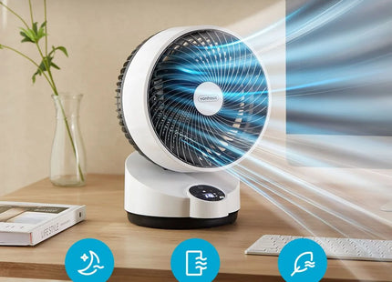 VonHaus Air Circulator Cooling Fan with Remote Control, 3 Speeds & 12-Hour Timer