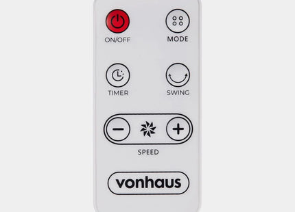 VonHaus Air Circulator Cooling Fan with Remote Control, 3 Speeds & 12-Hour Timer
