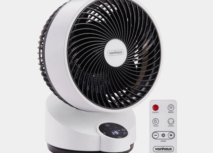 VonHaus Air Circulator Cooling Fan with Remote Control, 3 Speeds & 12-Hour Timer