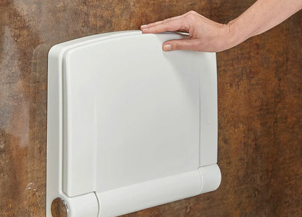 Careco Chroma Wall Mounted Folding Shower Chair BA03040005 Soft Close Bathroom Seat